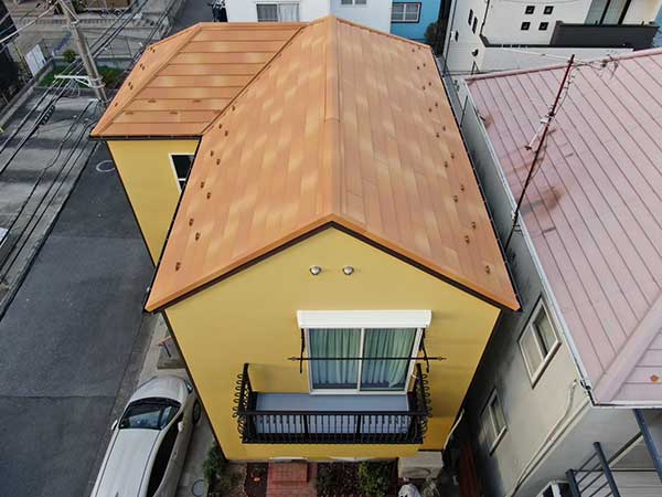 屋根施工後